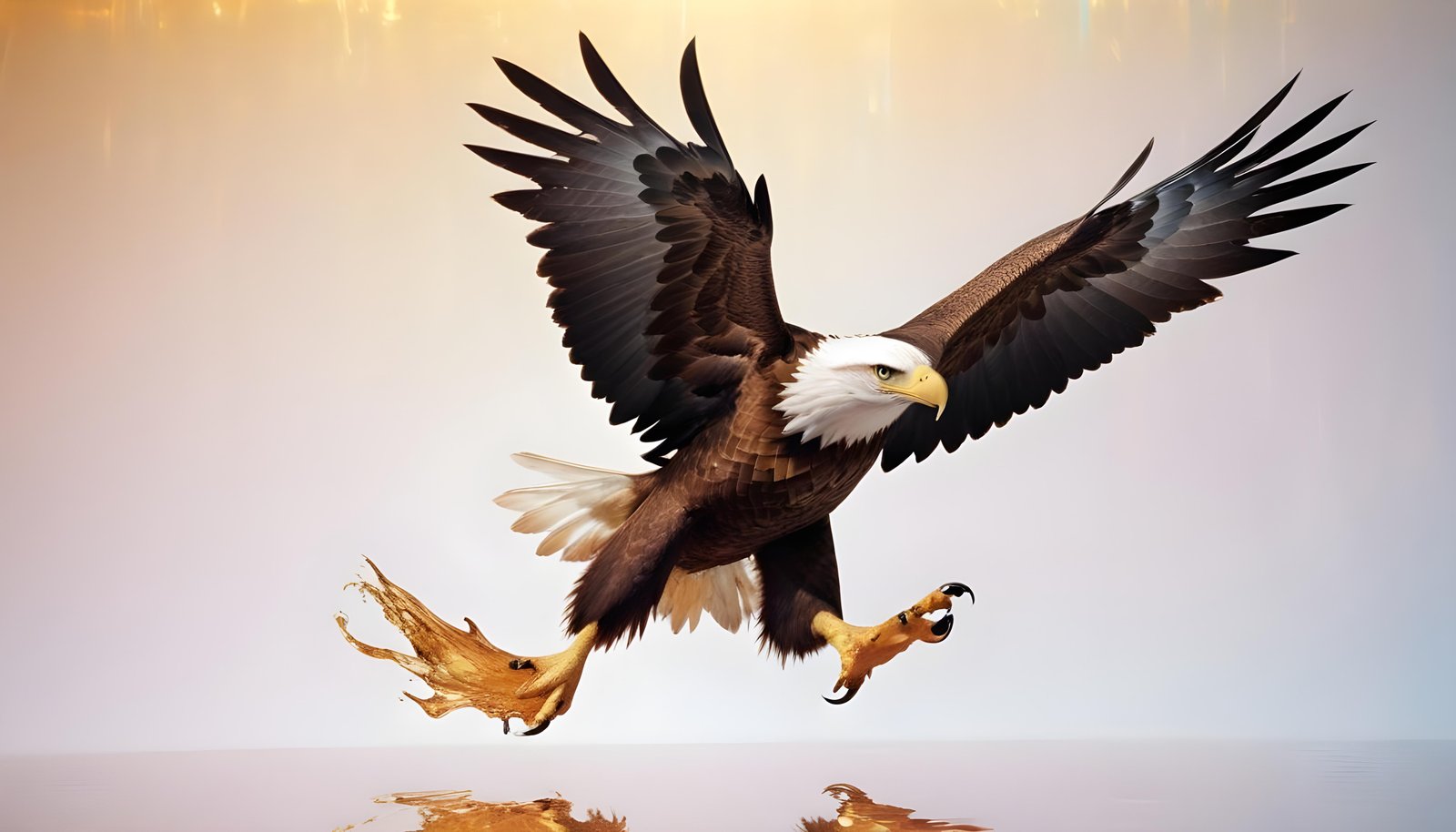 Majestic Eagle Bird of Prey Wildlife Portrait Isolated on Natural Background