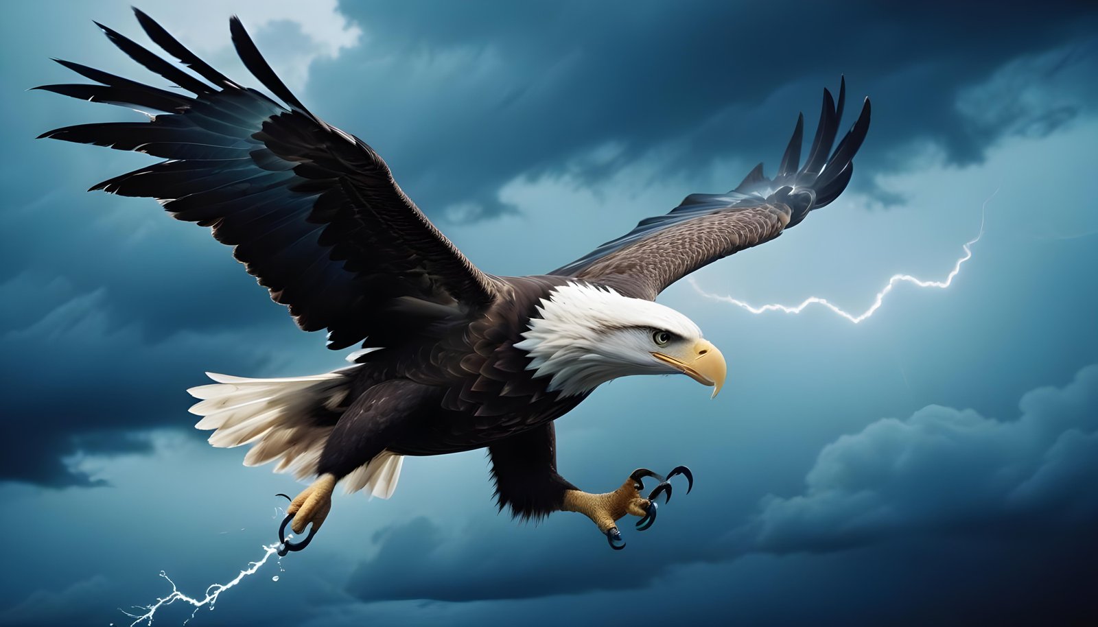 Majestic Eagle Bird of Prey Wildlife Portrait Isolated on Natural Background