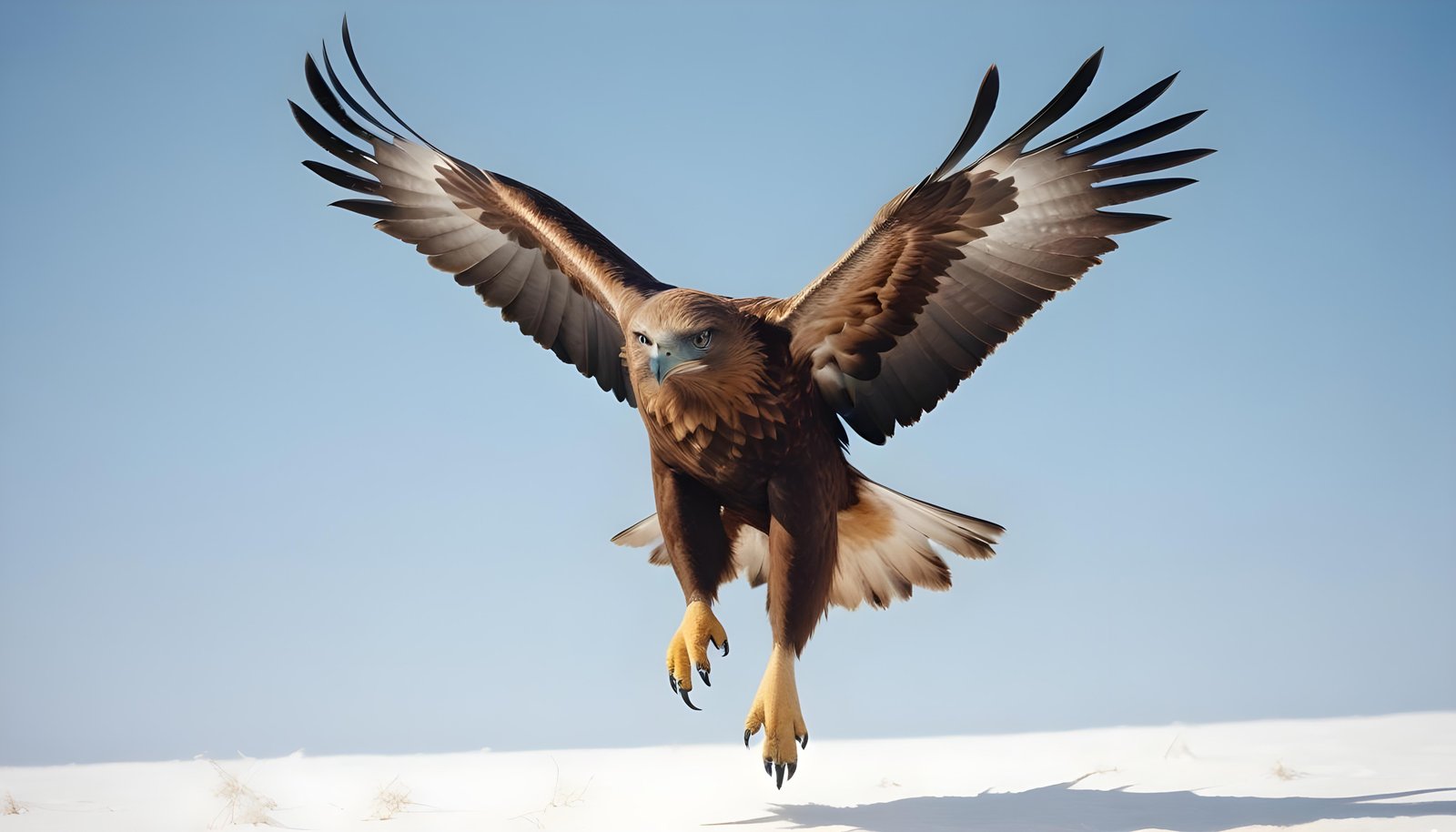 Majestic Eagle Bird of Prey Wildlife Portrait Isolated on Natural Background