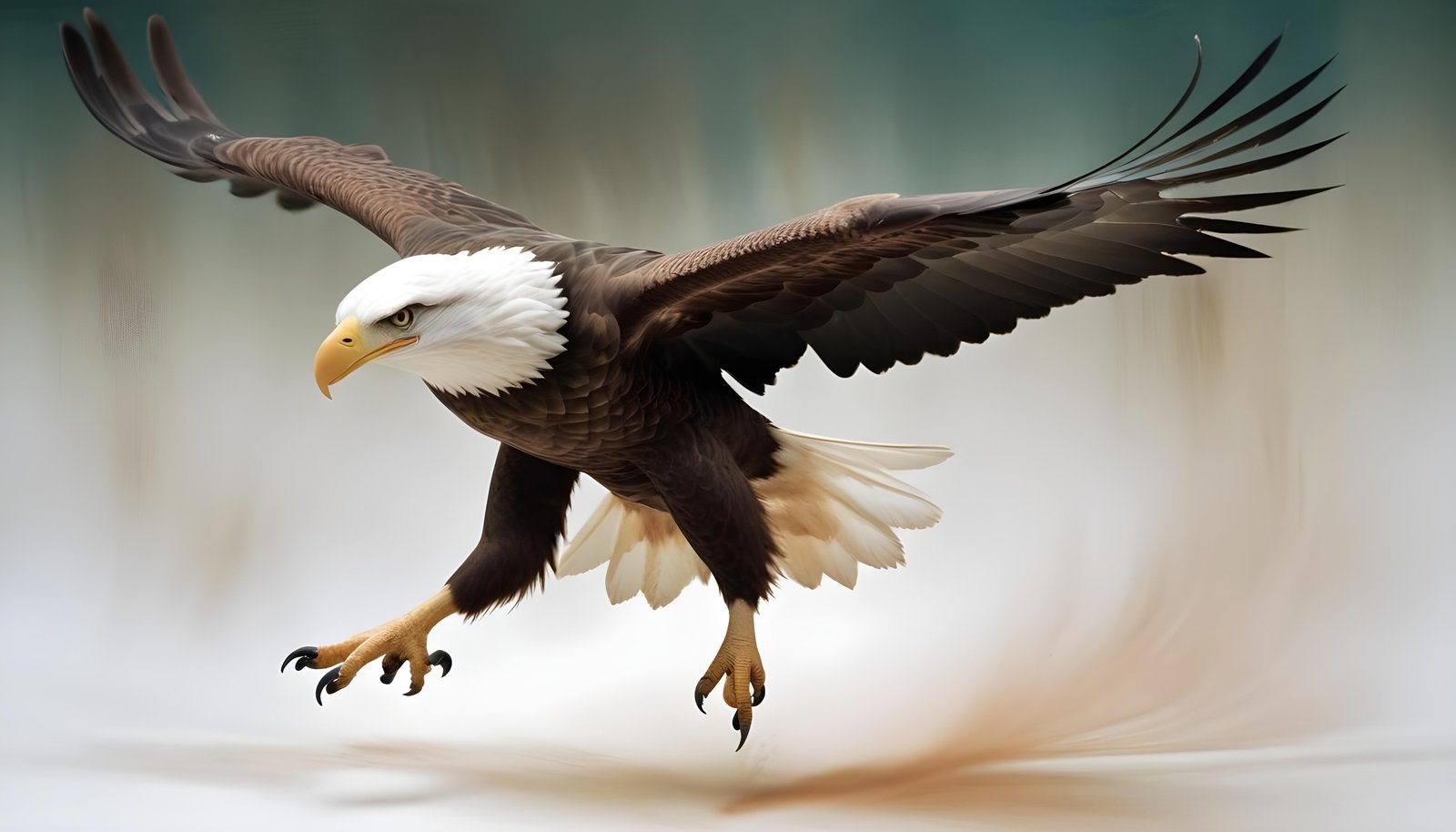Majestic Eagle Bird of Prey Wildlife Portrait Isolated on Natural Background