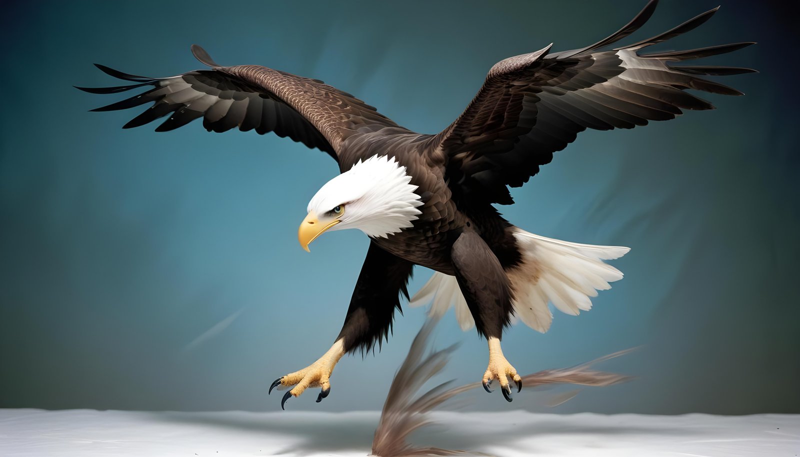 Majestic Eagle Bird of Prey Wildlife Portrait Isolated on Natural Background