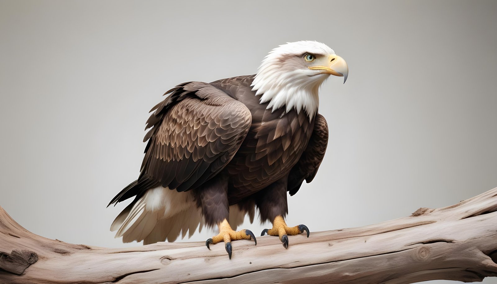 Majestic Eagle Bird of Prey Wildlife Portrait Isolated on Natural Background