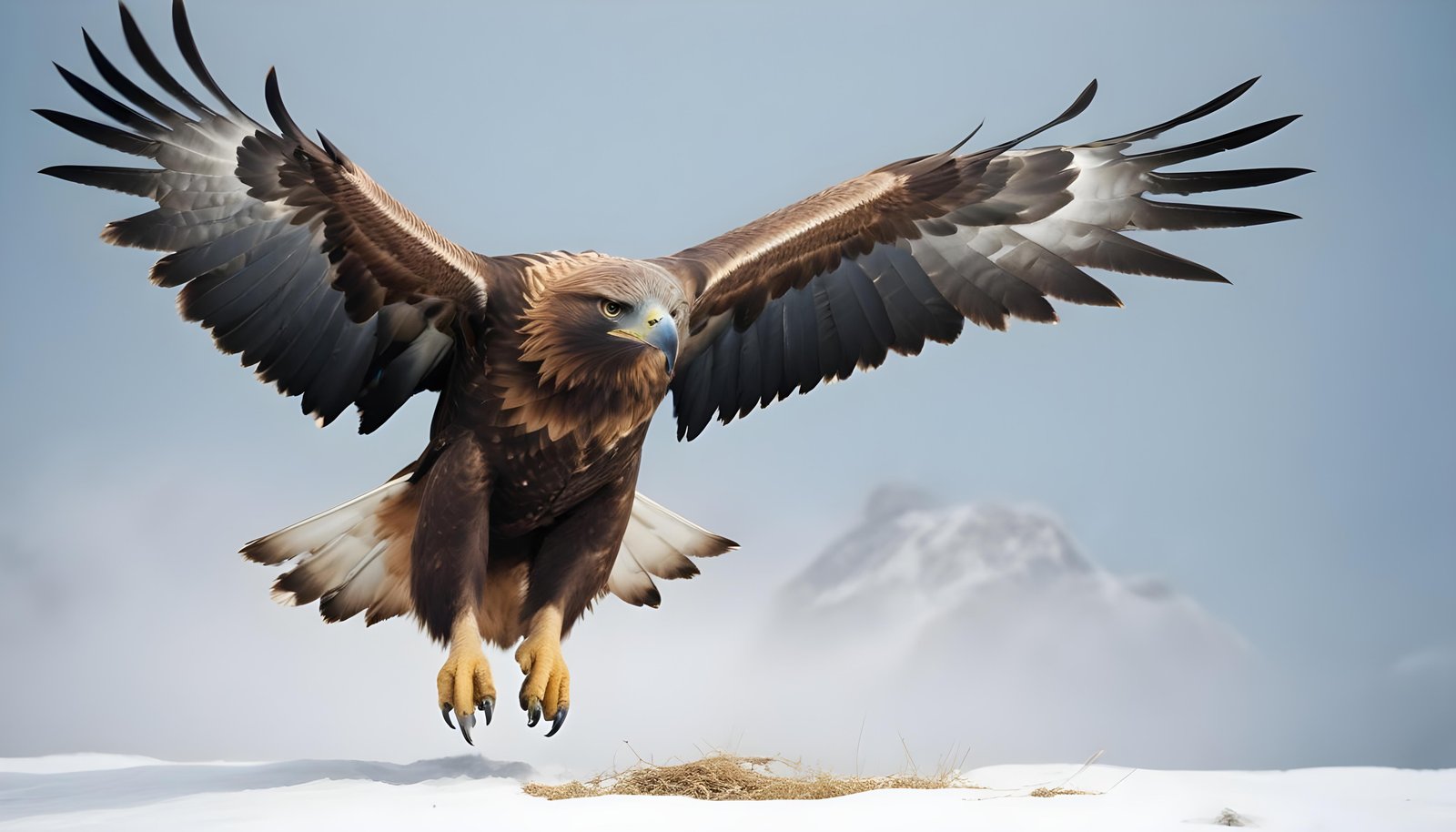 Majestic Eagle Bird of Prey Wildlife Portrait Isolated on Natural Background