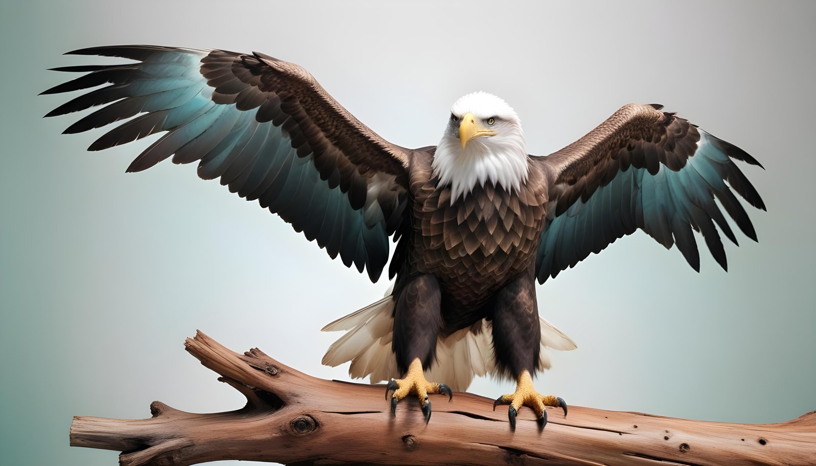 Majestic Eagle Bird of Prey Wildlife Portrait Isolated on Natural Background