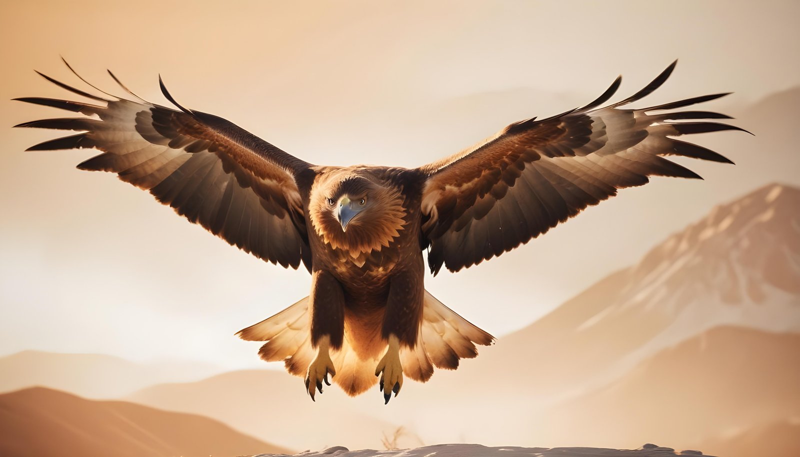 Majestic Eagle Bird of Prey Wildlife Portrait Isolated on Natural Background