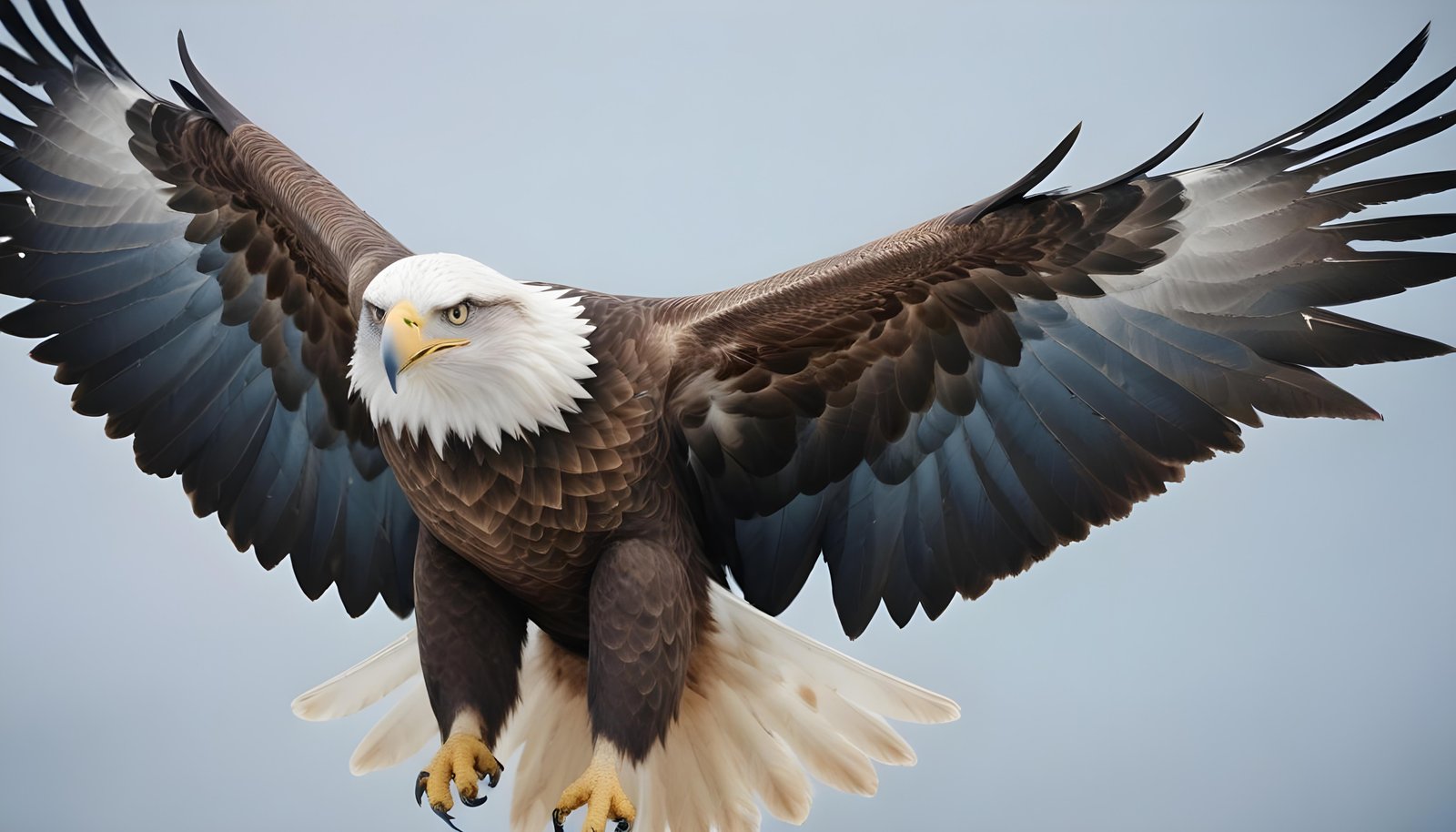 Majestic Eagle Bird of Prey Wildlife Portrait Isolated on Natural Background