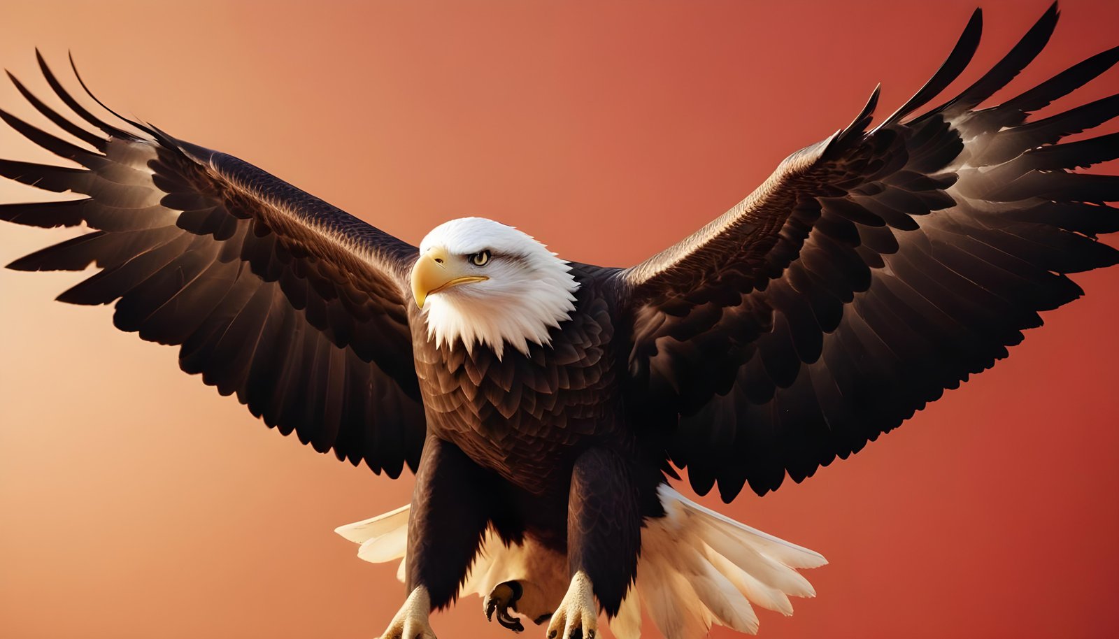 Majestic Eagle Bird of Prey Wildlife Portrait Isolated on Natural Background
