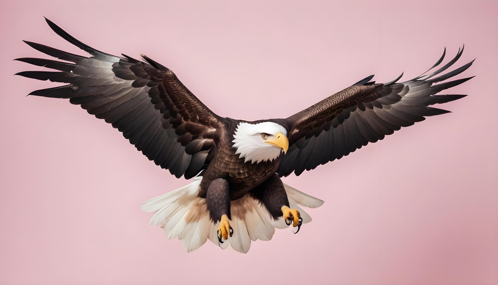 Majestic Eagle Bird of Prey Wildlife Portrait Isolated on Natural Background
