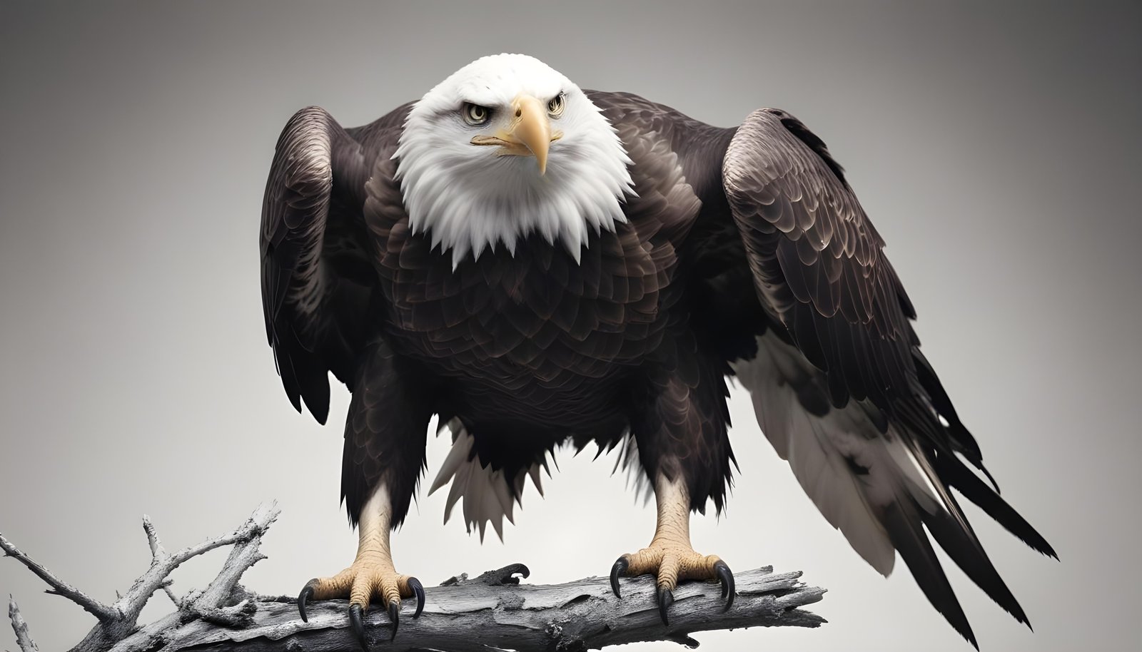 Majestic Eagle Bird of Prey Wildlife Portrait Isolated on Natural Background