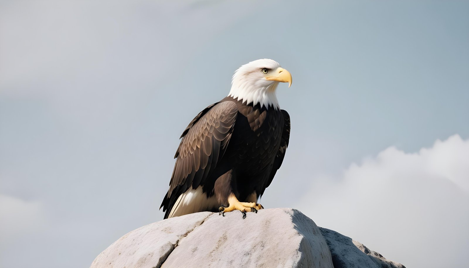 Majestic Eagle Bird of Prey Wildlife Portrait Isolated on Natural Background
