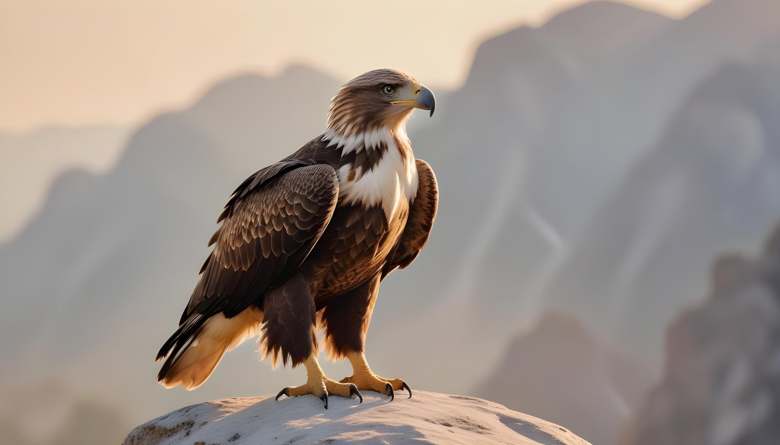 Majestic Eagle Bird of Prey Wildlife Portrait Isolated on Natural Background