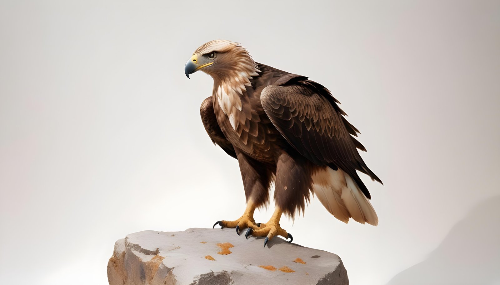 Majestic Eagle Bird of Prey Wildlife Portrait Isolated on Natural Background