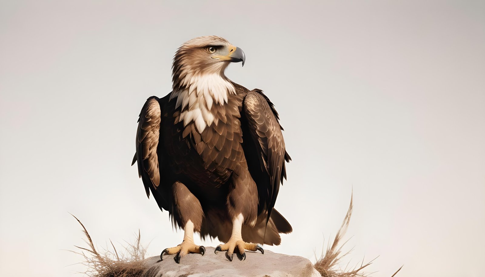 Majestic Eagle Bird of Prey Wildlife Portrait Isolated on Natural Background
