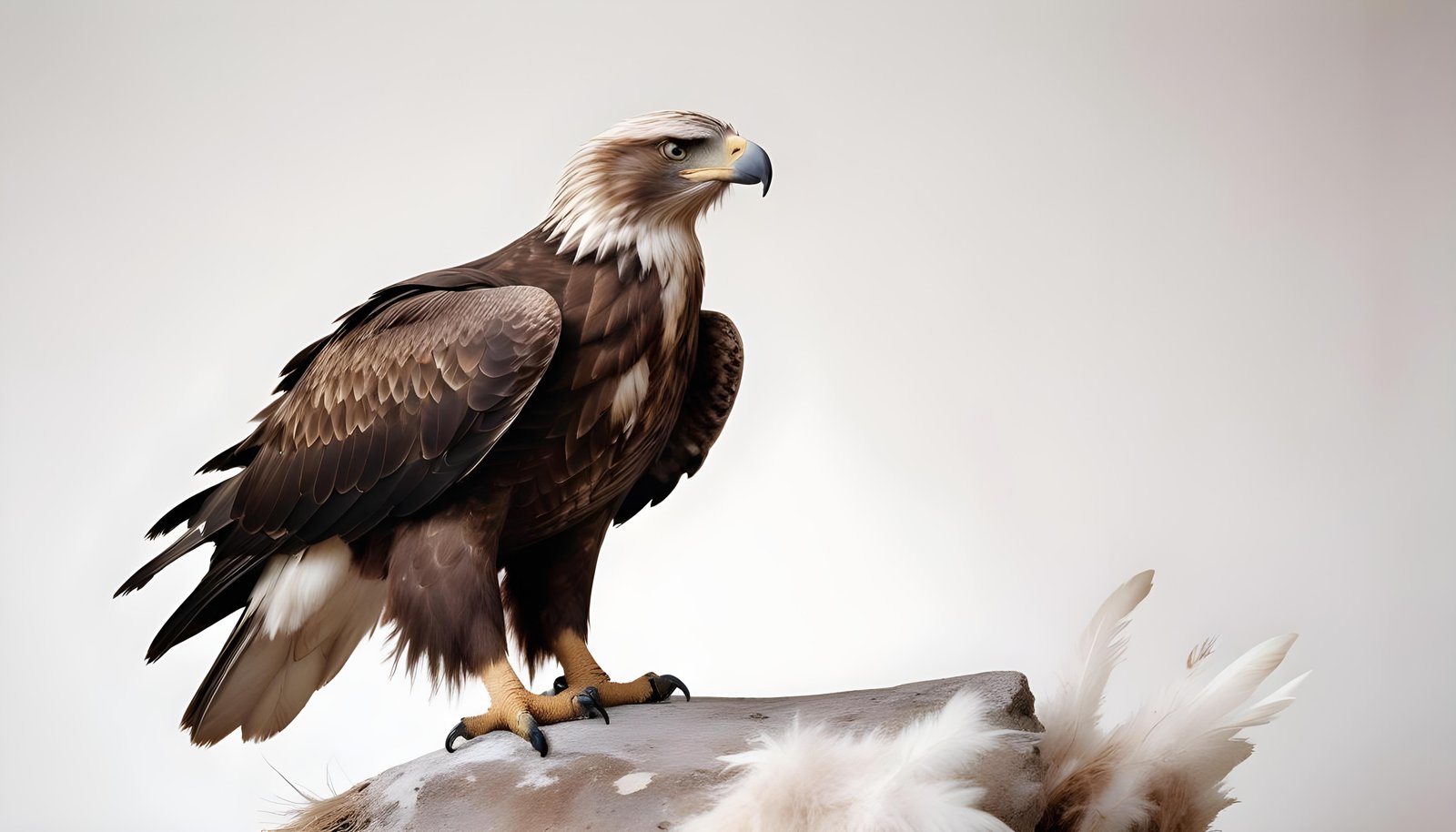 Majestic Eagle Bird of Prey Wildlife Portrait Isolated on Natural Background