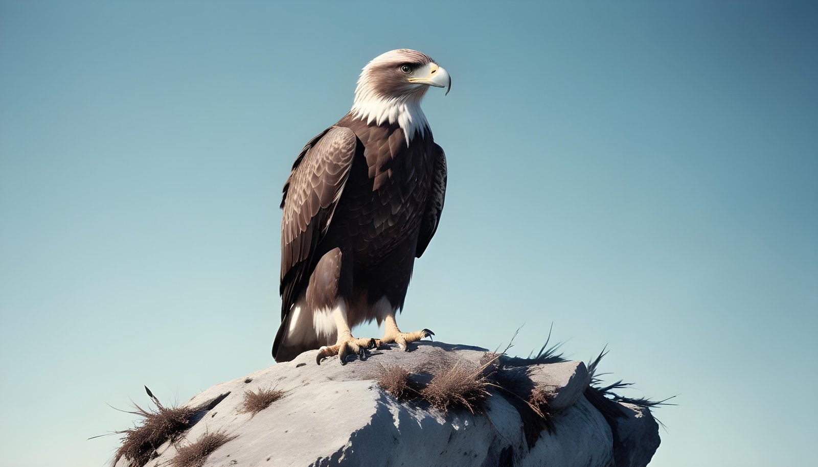 Majestic Eagle Bird of Prey Wildlife Portrait Isolated on Natural Background
