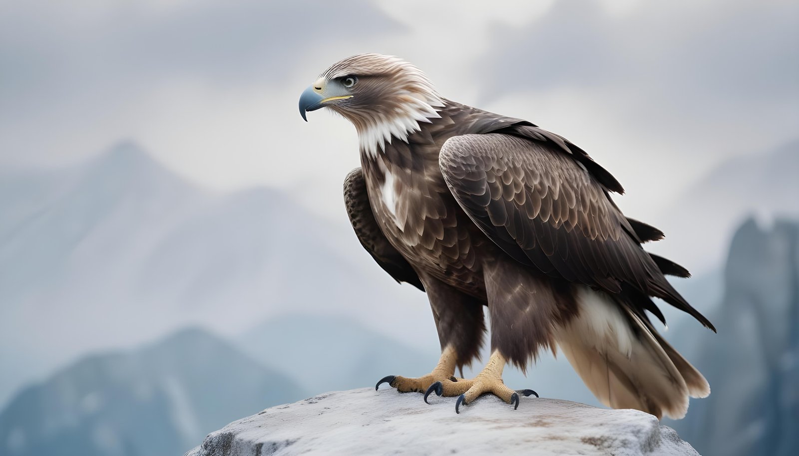 Majestic Eagle Bird of Prey Wildlife Portrait Isolated on Natural Background