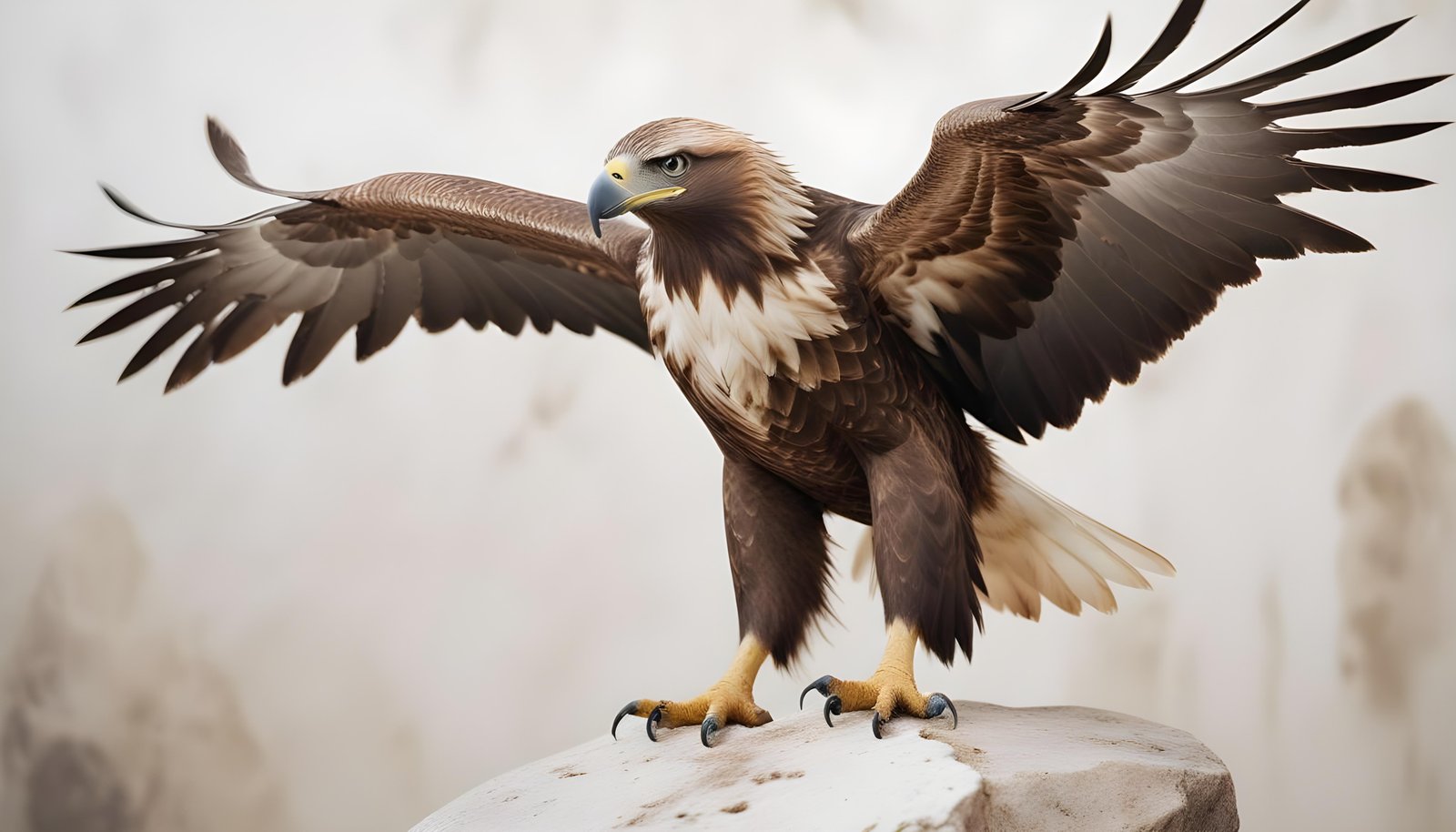 Majestic Eagle Bird of Prey Wildlife Portrait Isolated on Natural Background