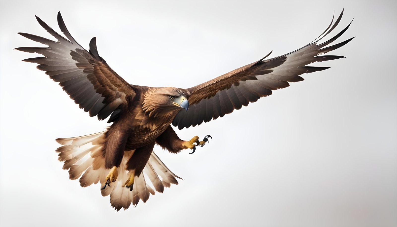 Majestic Eagle Bird of Prey Wildlife Portrait Isolated on Natural Background
