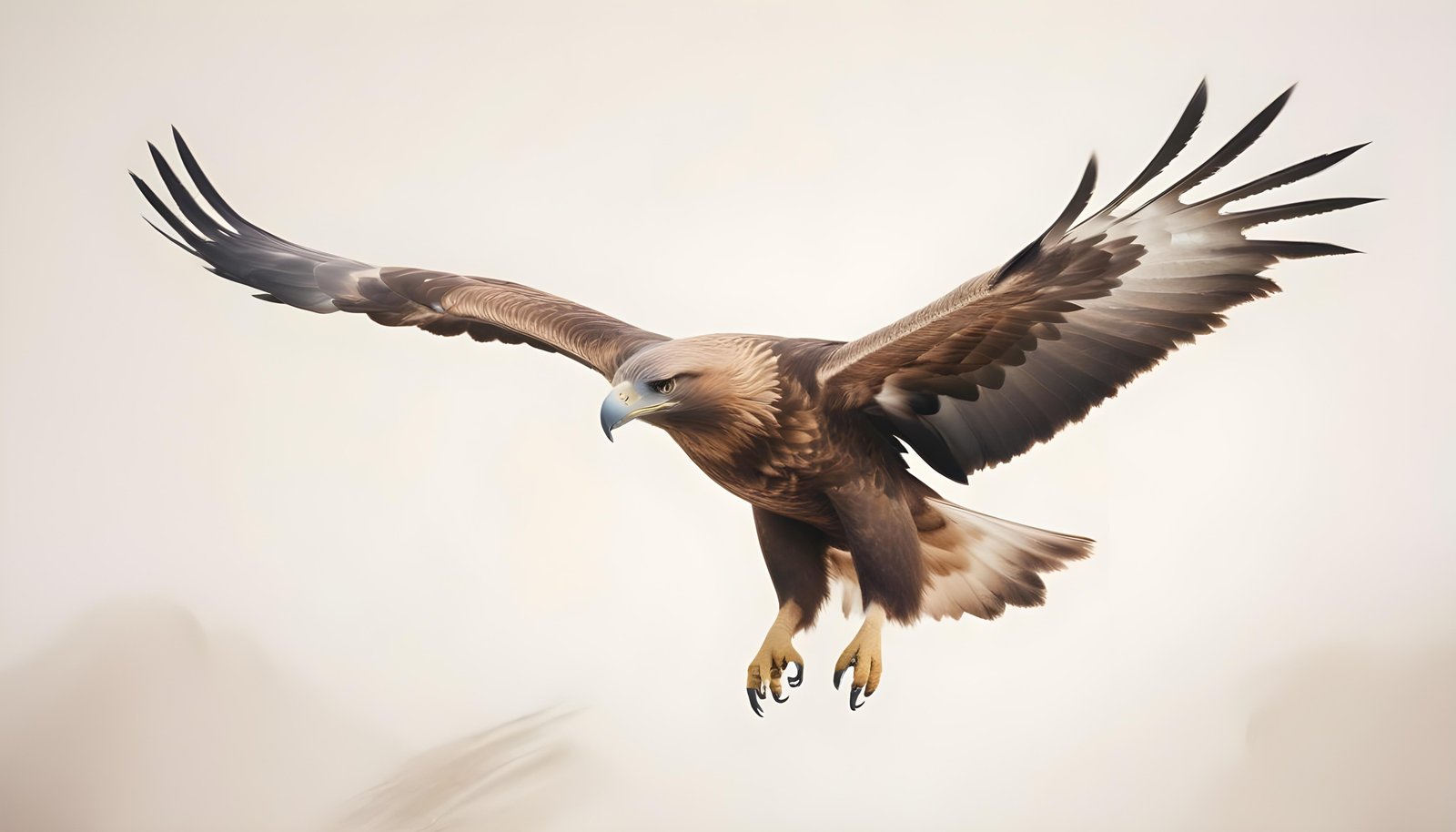 Majestic Eagle Bird of Prey Wildlife Portrait Isolated on Natural Background