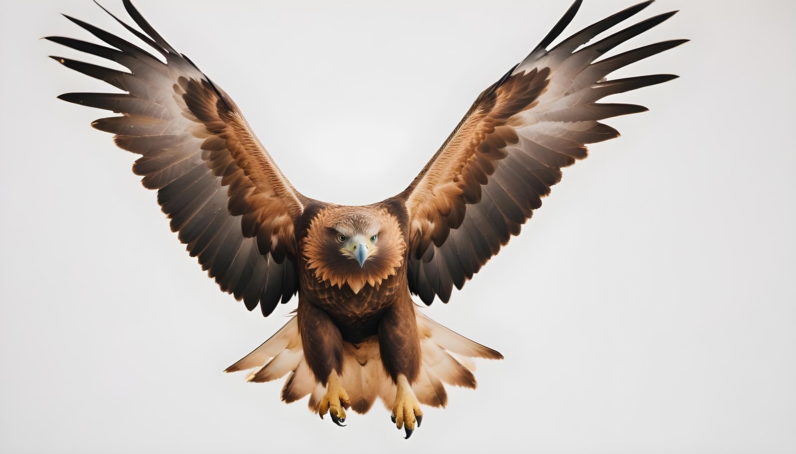 Majestic Eagle Bird of Prey Wildlife Portrait Isolated on Natural Background