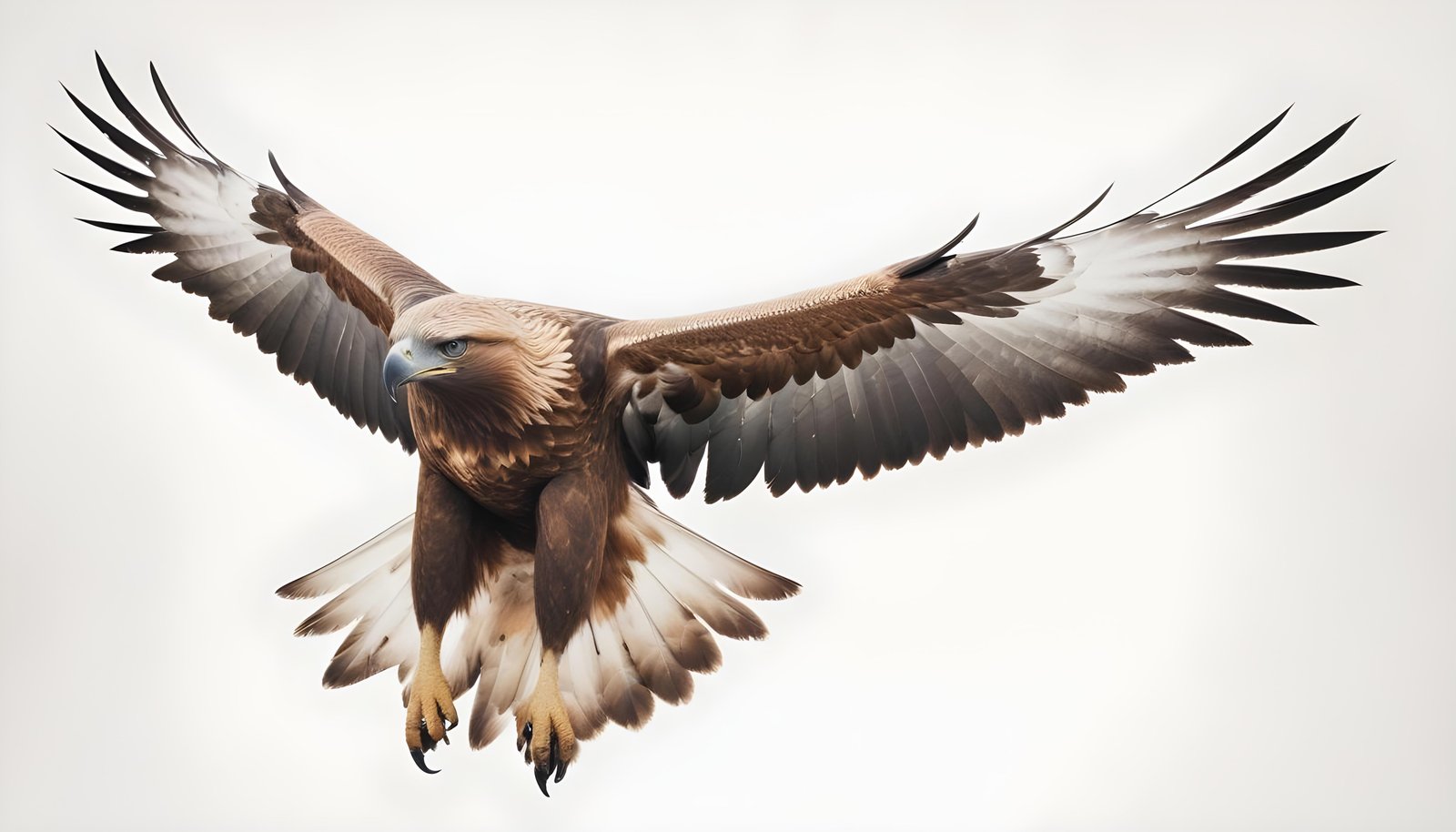 Majestic Eagle Bird of Prey Wildlife Portrait Isolated on Natural Background
