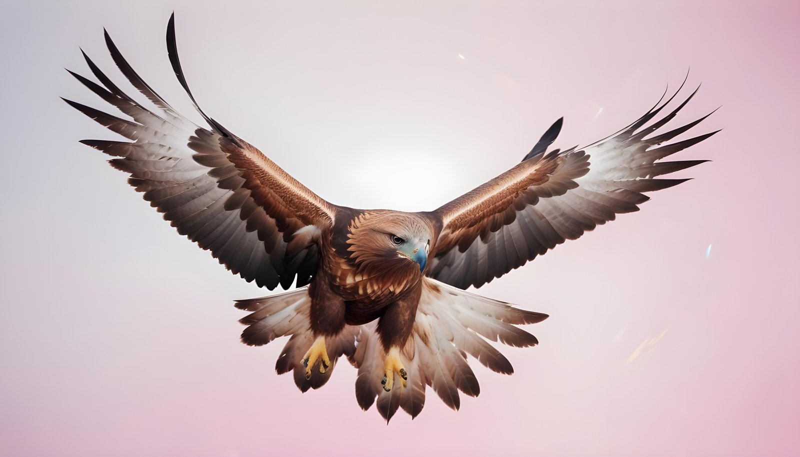Majestic Eagle Bird of Prey Wildlife Portrait Isolated on Natural Background