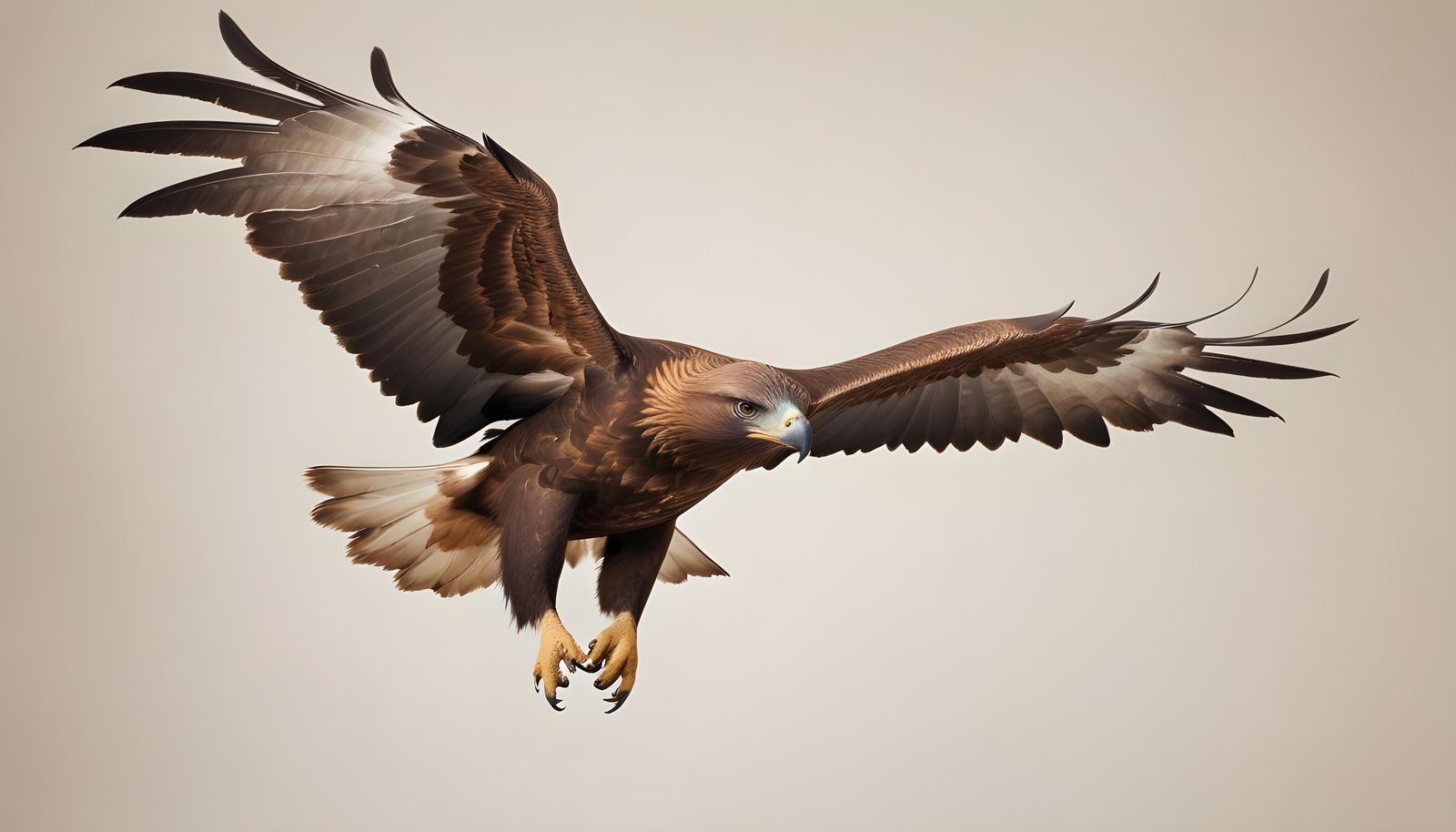 Majestic Eagle Bird of Prey Wildlife Portrait Isolated on Natural Background