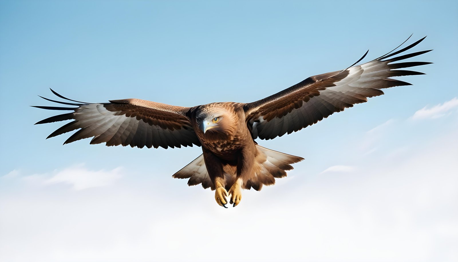 Majestic Eagle Bird of Prey Wildlife Portrait Isolated on Natural Background
