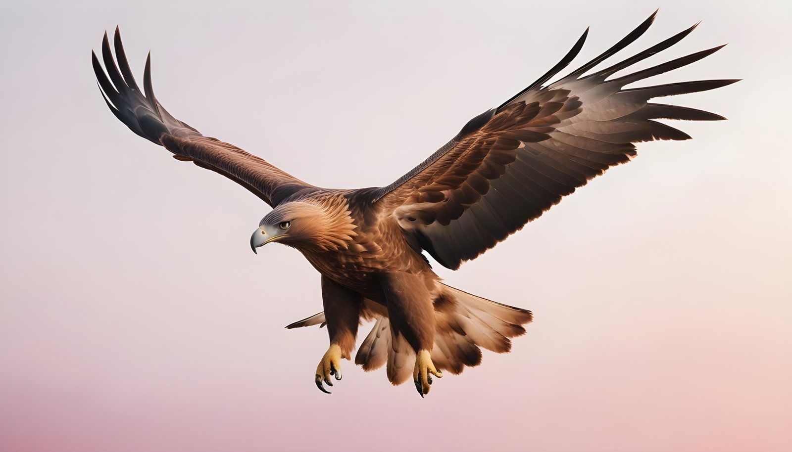 Majestic Eagle Bird of Prey Wildlife Portrait Isolated on Natural Background