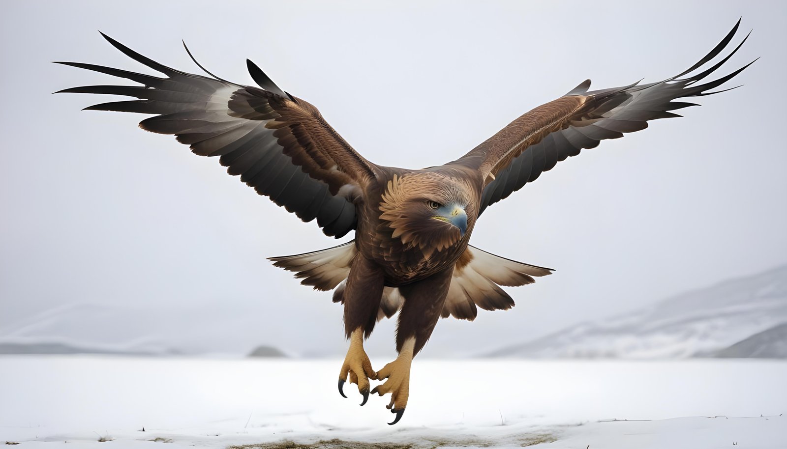 Majestic Eagle Bird of Prey Wildlife Portrait Isolated on Natural Background