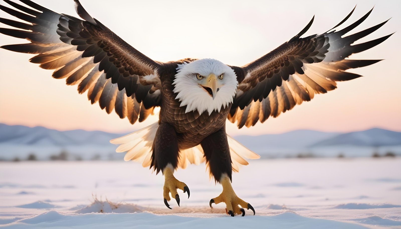 Majestic Eagle Bird of Prey Wildlife Portrait Isolated on Natural Background