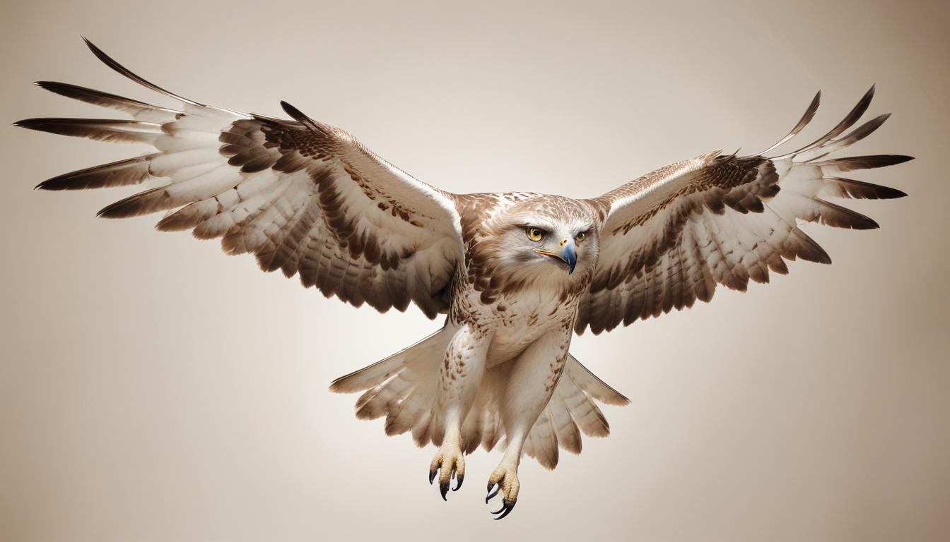 Majestic Eagle Bird of Prey Wildlife Portrait Isolated on Natural Background