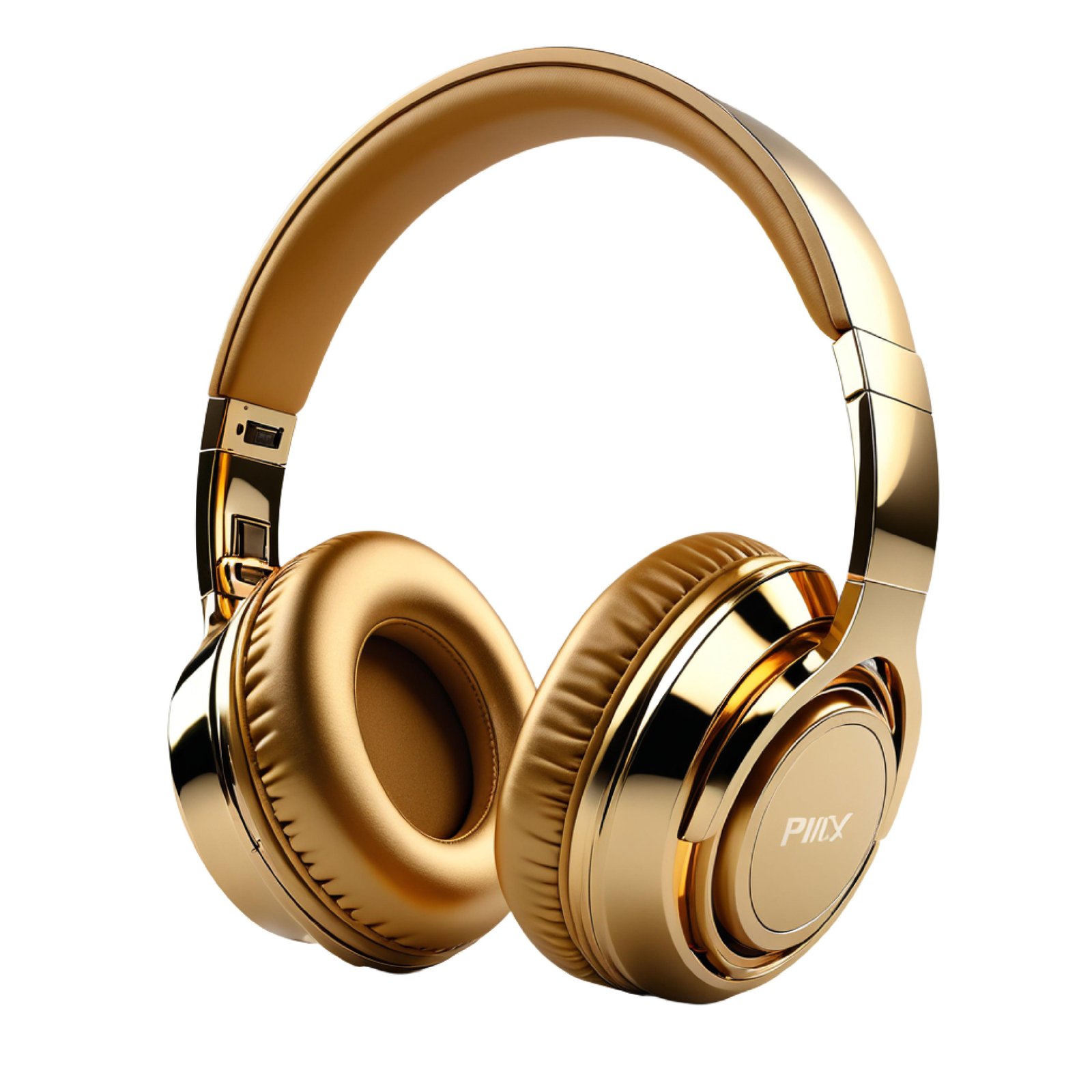 Modern Over Ear Headphones Isolated on White Background