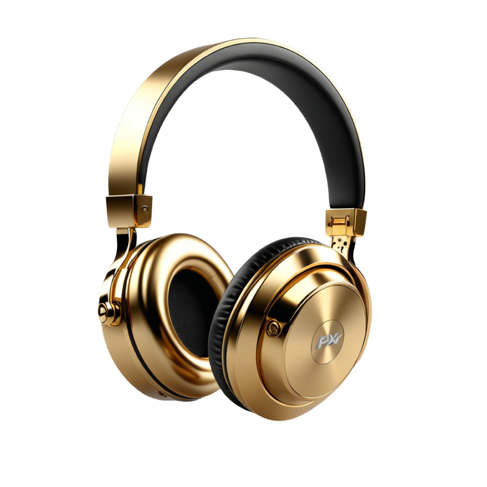 Modern Over Ear Headphones Isolated on White Background
