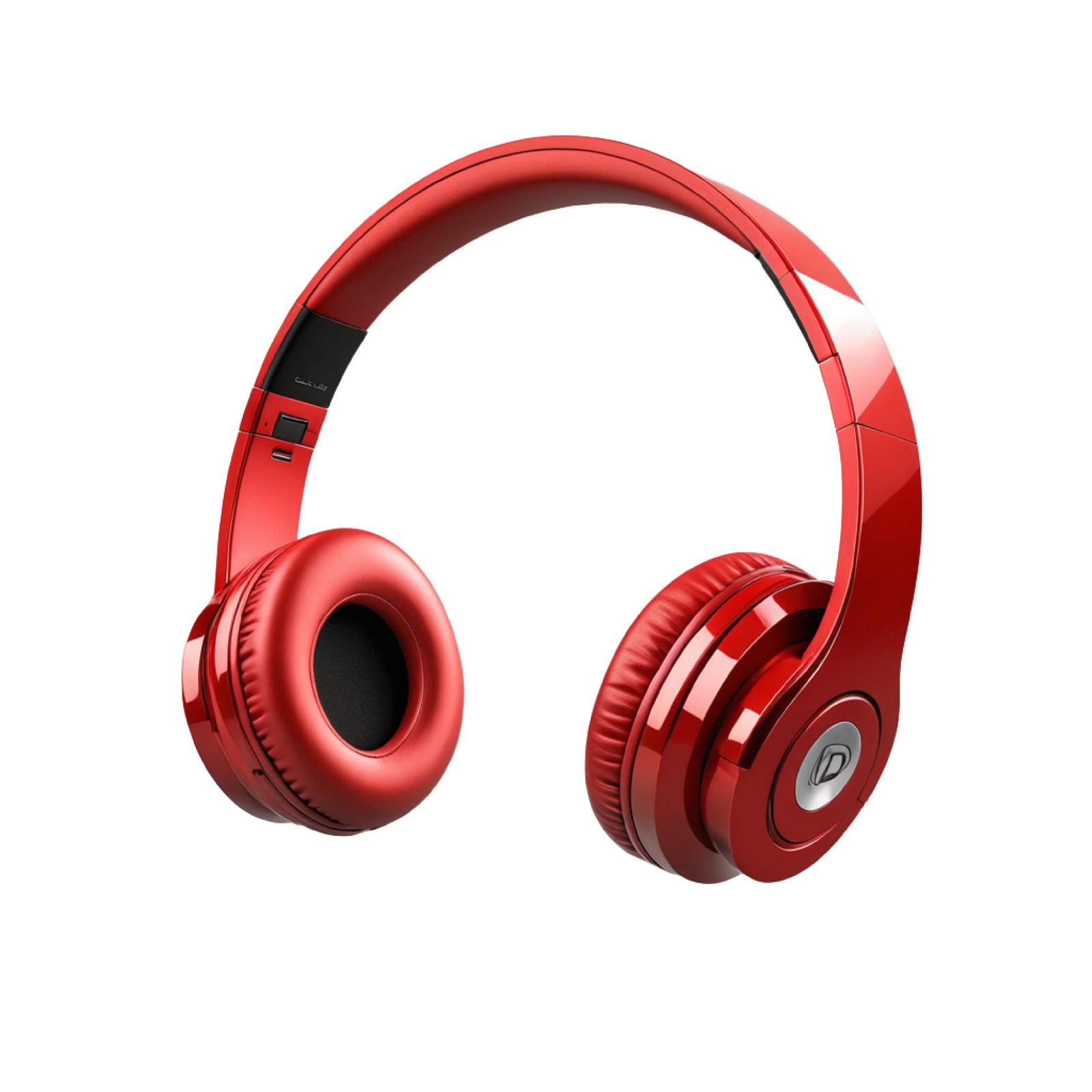 Modern Over Ear Headphones Isolated on White Background