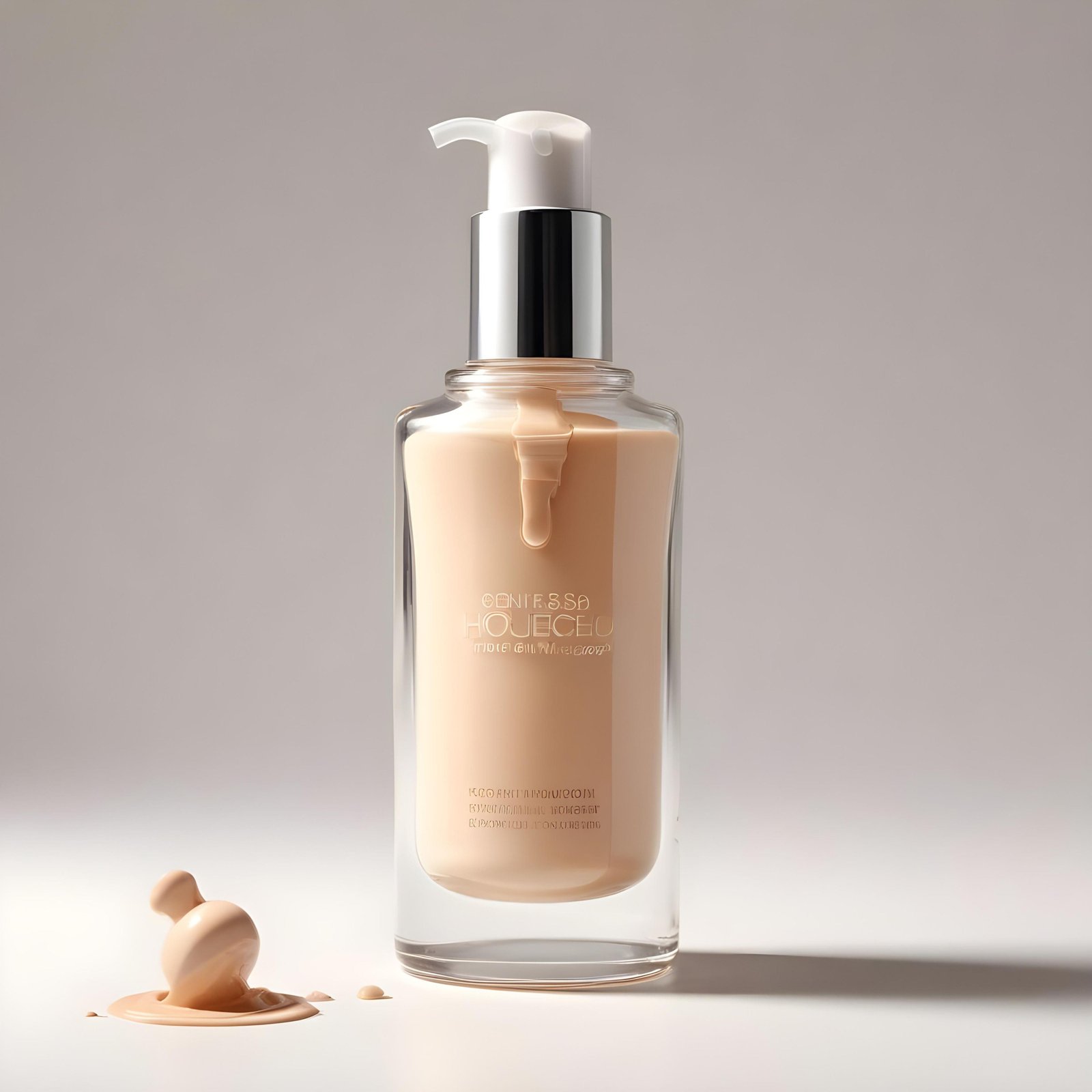 Premium Cosmetic Skincare Serum Bottle Mockup Isolated on Clean Background