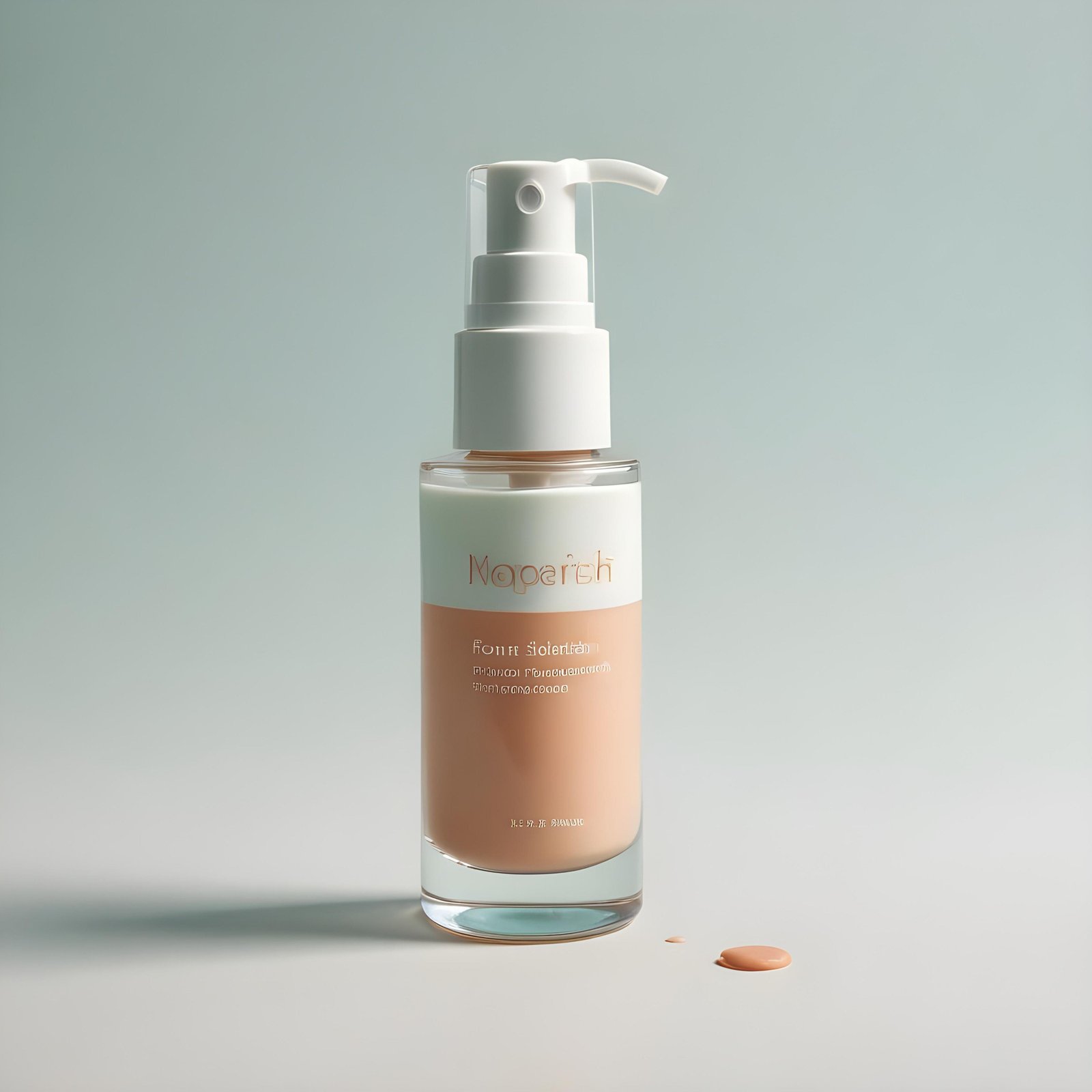 Premium Cosmetic Skincare Serum Bottle Mockup Isolated on Clean Background