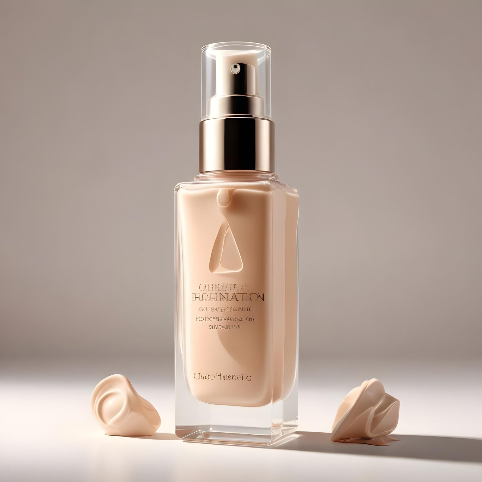 Premium Cosmetic Skincare Serum Bottle Mockup Isolated on Clean Background
