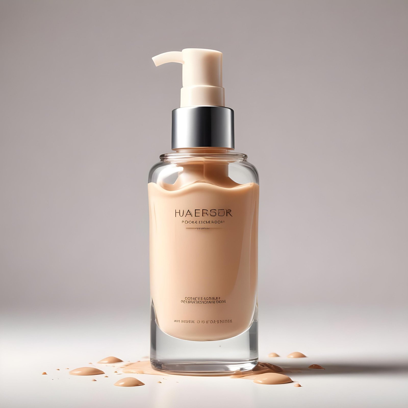 Premium Cosmetic Skincare Serum Bottle Mockup Isolated on Clean Background