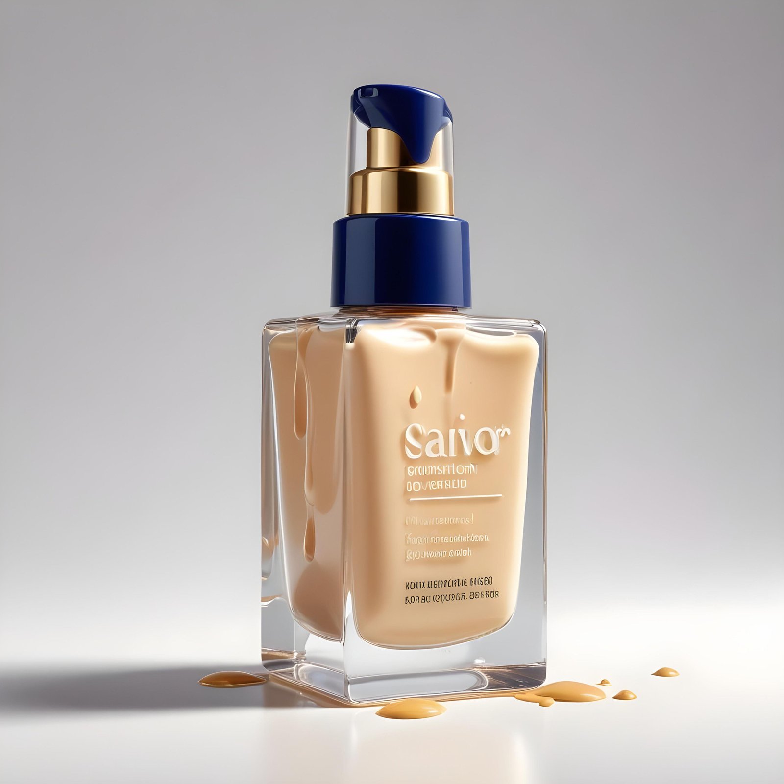 Premium Cosmetic Skincare Serum Bottle Mockup Isolated on Clean Background