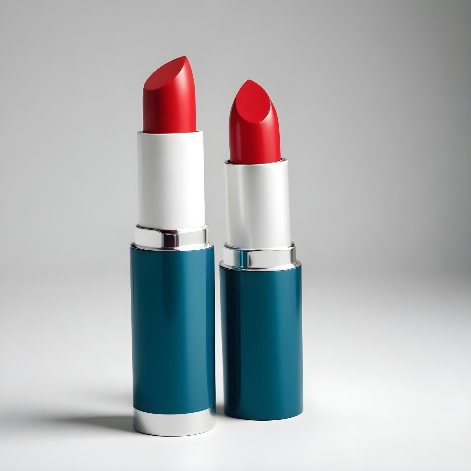 Premium Red Lipstick Cosmetic Product Mockup Isolated on Clean Background