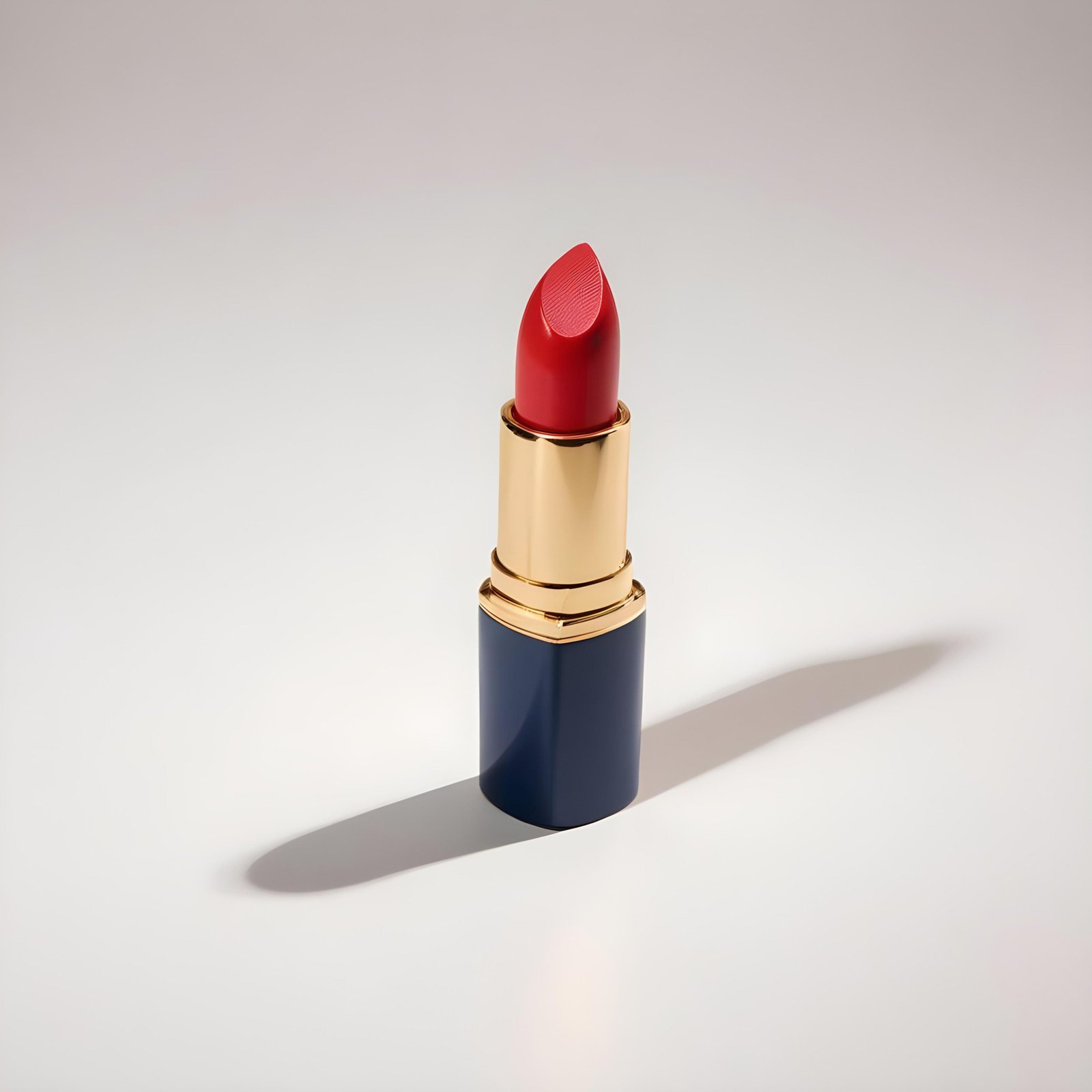 Premium Red Lipstick Cosmetic Product Mockup Isolated on Clean Background