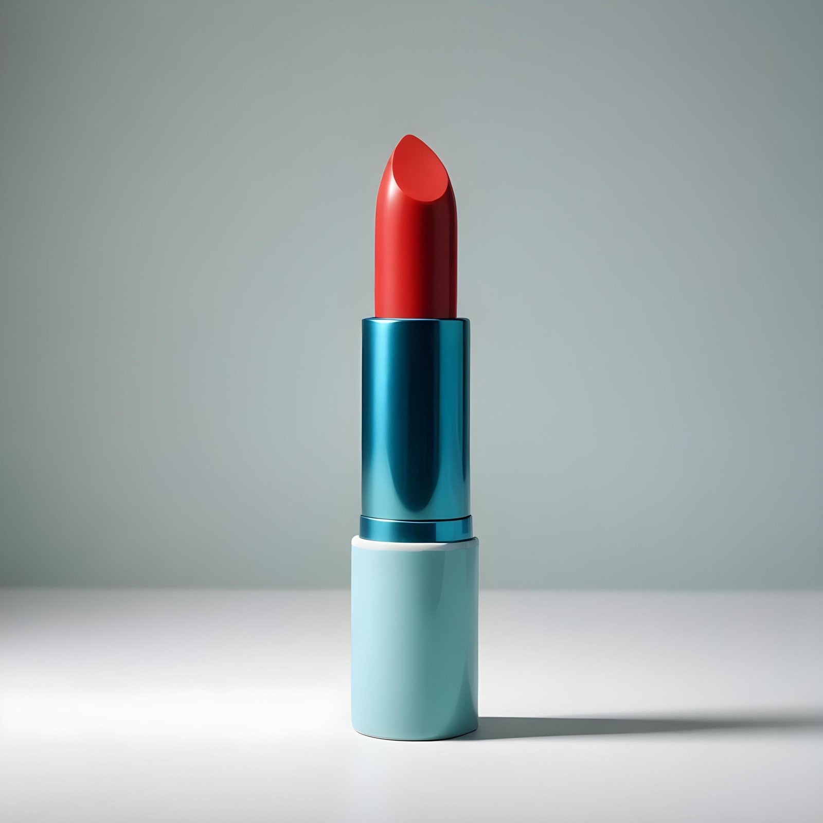 Premium Red Lipstick Cosmetic Product Mockup Isolated on Clean Background